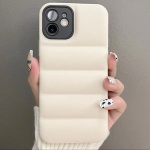 White Puffer IPhone Case